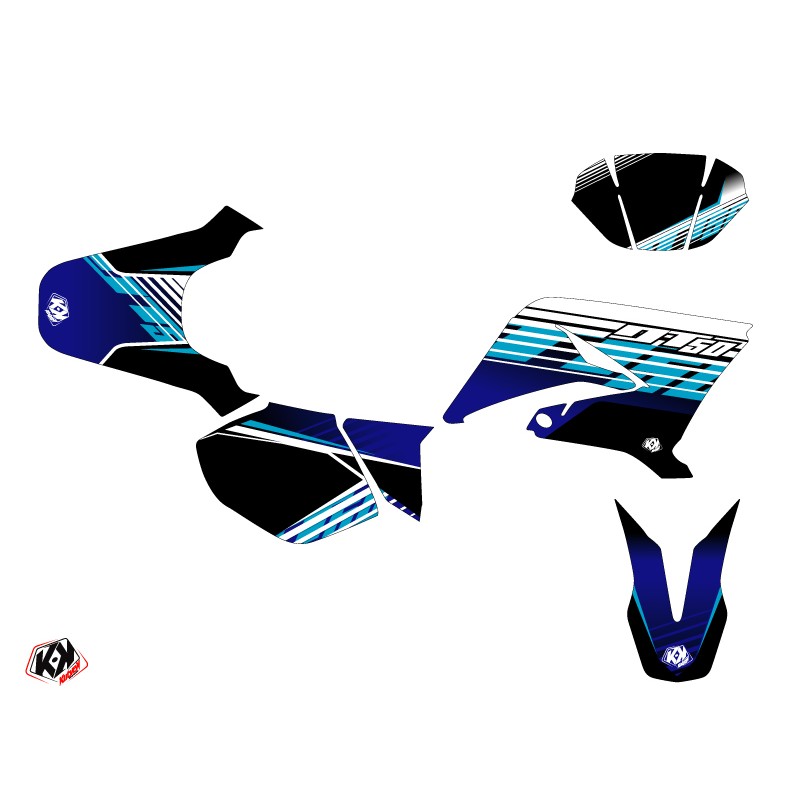 Kit Deco 50cc Flow Yamaha DT 50 Bleu