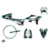 PACK Kit Deco + Housse de Selle 50cc BARBARIAN Beta RR 50 Motard Turqu