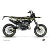 PACK Kit Deco + Housse de Selle 50cc BARBARIAN Beta RR 50 Motard Jaune