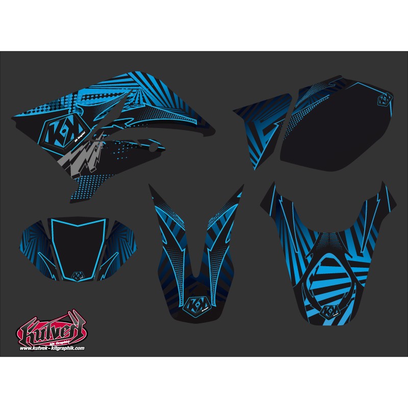 Kit Deco 50cc Graff Yamaha DT 50 Bleu