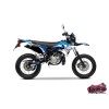 Kit Deco 50cc Graff Yamaha DT 50 Bleu Blanc