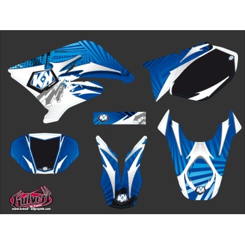 Kit Deco 50cc Graff Yamaha DT 50 Bleu Blanc