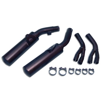 Silencieux Rond VFR 750 F 1986/1987 Ronds Ø110 Noirs Homologués - Ve