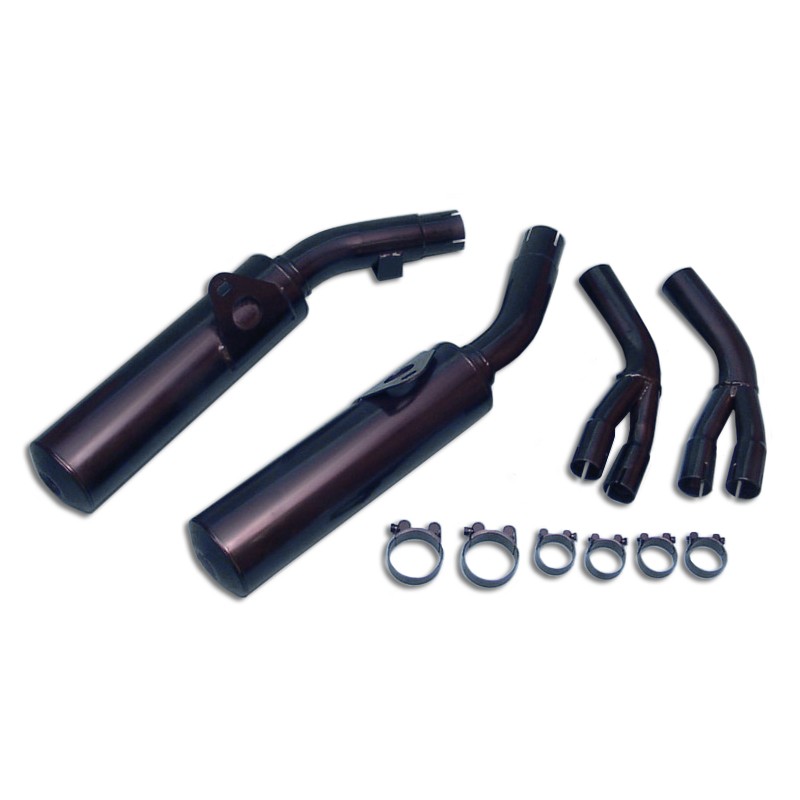 Silencieux Rond VFR 750 F 1986/1987 Ronds Ø110 Noirs Homologués - Ve