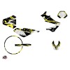 PACK Kit Deco + Housse de Selle 50cc BARBARIAN Derbi Xrace 50 Jaune Ne