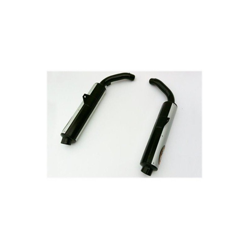 Silencieux Rond ST 1100 PAN EUROPEAN Rond Ø100 Noirs Revêtement Alu