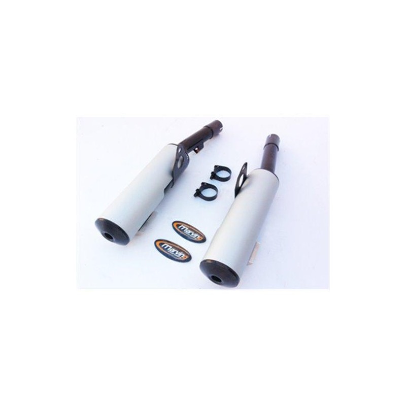 Silencieux Rond GPX 750 R Rond Ø100 Noirs Revêtement Alu Homologués