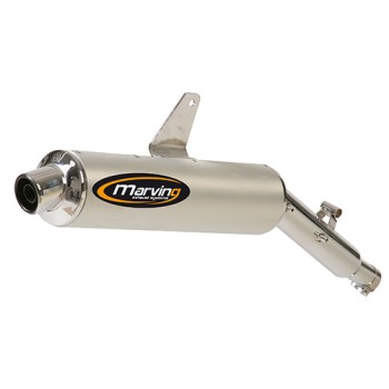 Silencieux Amacal KLR 650/650 TENGAI Ø100 Chromé Revêtement Alu Hom