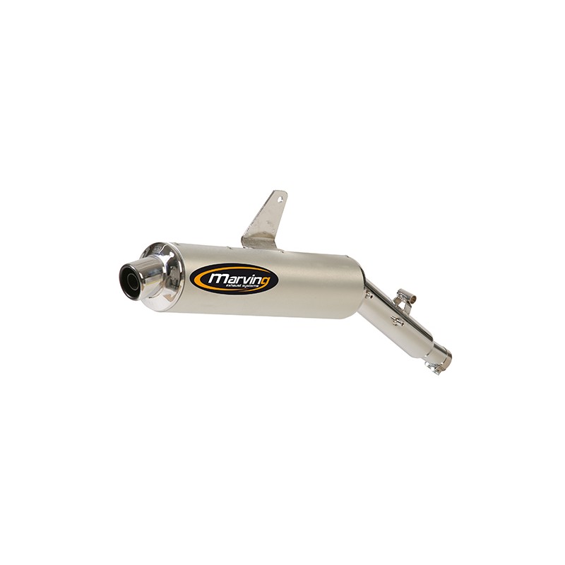 Silencieux Amacal KLR 650/650 TENGAI Ø100 Chromé Revêtement Alu Hom